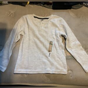 Kids Thereabouts Long Sleeve Thermal shirt with Buttons Size 8 NWT